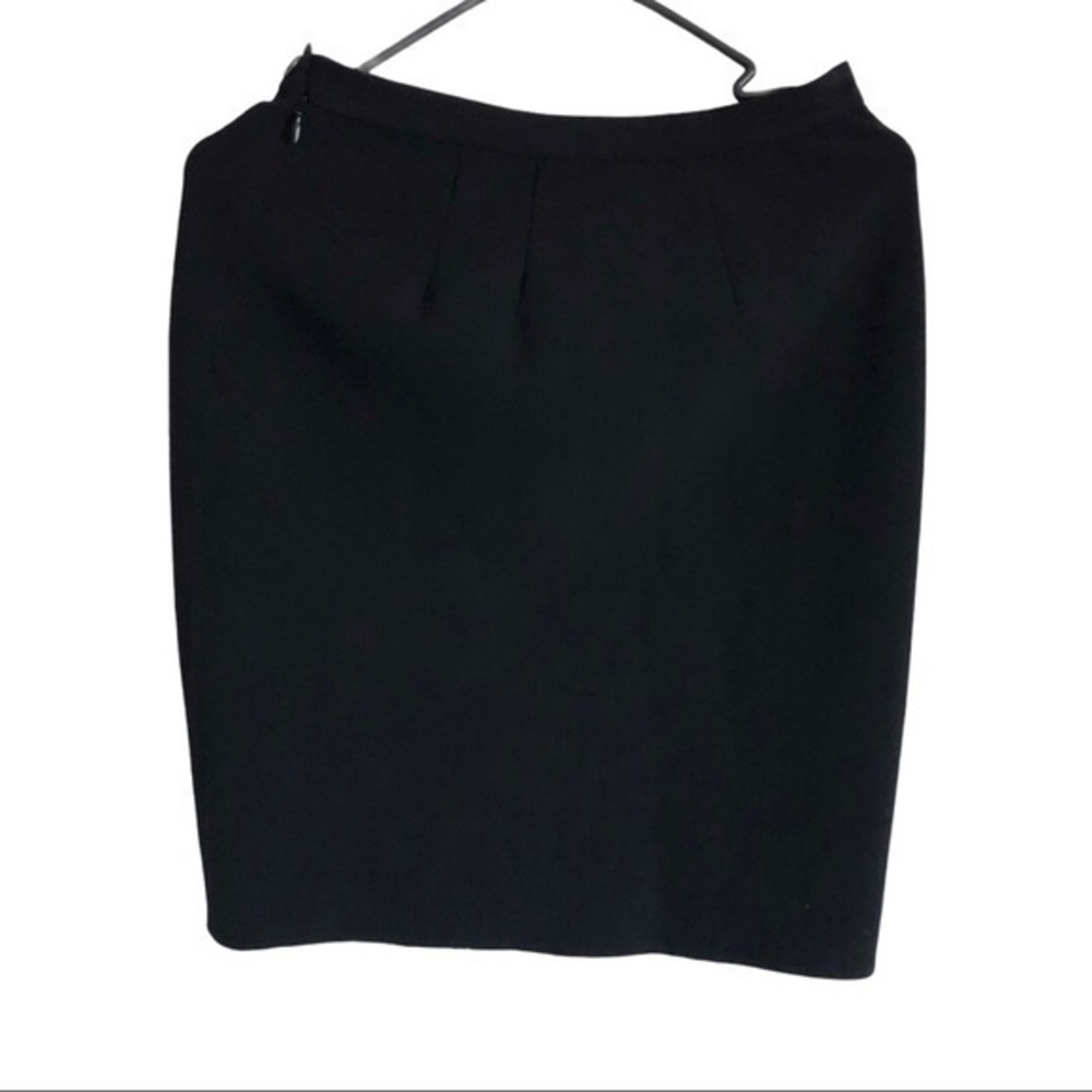 Michael Kors Made In Italy Wool Blend Black Skirt - Picture 2 of 6